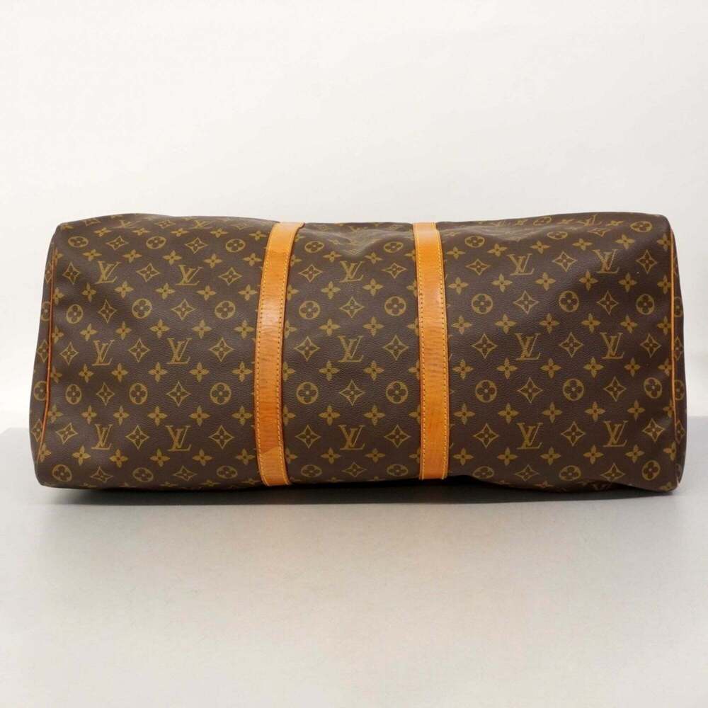 LOUIS VUITTON Authentic Brown Monogram Keepall 60 Boston Bag - Picture 3 of 12